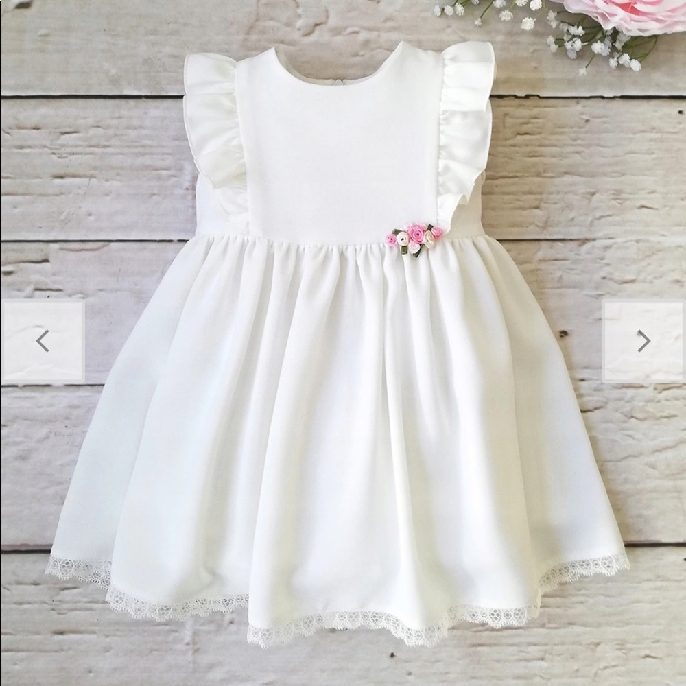 Baby girl baptism, wedding dress